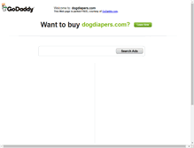 Tablet Screenshot of dogdiapers.com